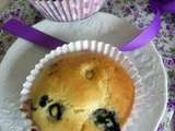 Muffins aux Myrtilles & Chocolat Blanc