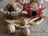 Muffins Marrons, Noix & chocolat