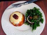 Pommes au Chèvre et salade de chou Kale