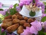 Croquetas de poulet ou jambon ou crevettes ou les 3