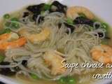 Soupe chinoise aux crevettes