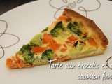 Tarte brocoli et saumon fumé