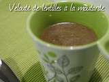 Velouté de lentilles à la moutarde