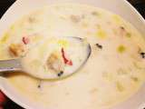 Clam Chowder, soupe de palourdes de boston