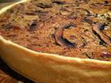 Quiche aux champignons, miso et gingembre