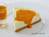 Cheesecake et son coulis d'abricots