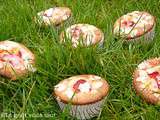 Muffins aux fraises et amandes