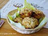 Muffins aux pommes, à l'orange et aux canneberges