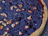 Tarte cerises noires et noix