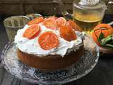 Gâteau à l’orange, crème au mascarpone