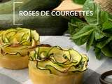 Roses de courgettes feuilletées au chèvre frais.✅