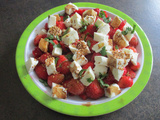 Fraises et mozzarella