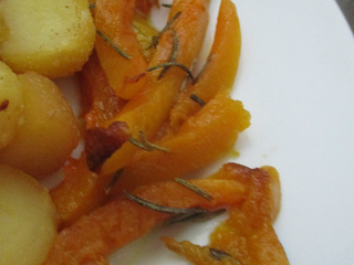 Frites de butternut au romarin