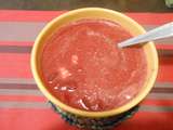 Potage au betteraves rouges, potiron et bleu de Gex