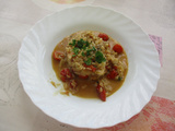 Risotto aux tomates cerises et au filet de julienne