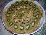 Tarte aux bananes et kiwis