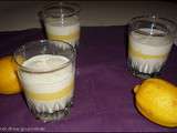 Panna cotta citron/vanille sur son lit de lemon curd