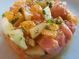 Tartare Saumon, Mangue, Concombre