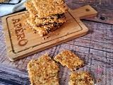 Biscuits apéritifs avoine, sésame et parmesan (igbas) (companion ou non)