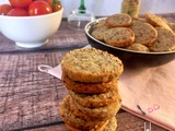 Biscuits sablés apéritifs parmesan, moutarde et graines