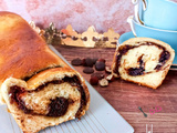 Brioche tourbillon à la frangipane noisette et chocolat