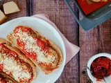 Bruschettas aubergine et parmesan