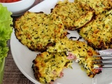 Galettes aux courgettes, jambon et mozzarella (companion ou non)