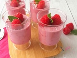 Mousses framboise et coco