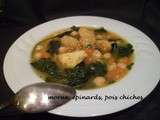 Soupe aux pois chiches et morue