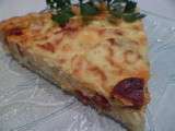 Tarte à la brousse avec courgette et chorizo