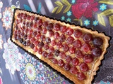 Tarte aux cerises, thym & citron vert