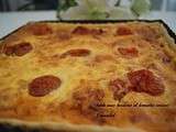 Tarte aux lardons et tomates cerises