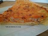 Tarte orange (aux lardons et courge)