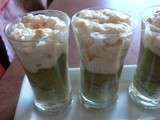 Mousse d'avocat et tartare de crevettes