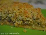 Tarte Crumble Courgettes & Roquefort