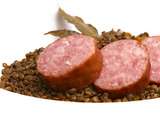 Lentilles et saucisses de Morteau