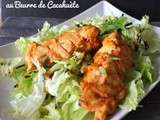 Brochettes de Poulet au Beurre de Cacahuète