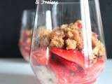 Crumble Confiture de Lait - Noisettes & Salade de Fraises