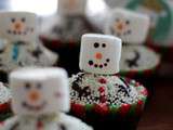 Cupcake Bonhomme de Neige