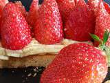 Tarte aux Fraises sur Sablé Breton