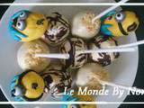 Cake pop aux chocolat blanc et minions