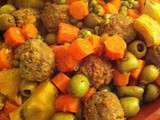 Tajine de boulette de boeuf aux légumes