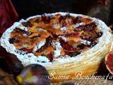 Tarte feuilletage semi-inversée aux figues et noix