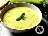 Velouté de courgettes au thym et au cumin