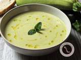 Velouté de courgettes au thym et au cumin