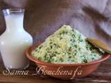 Véritable recette couscous au petits pois (mesfouf bel djelbana)