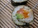 Makis mangue-saumon-avocat