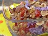 Salade de petit épeautre et haricots azukis