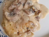 Escalope de porc sauce champignons