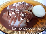 Gourmande poire belle-helene et sa crème chantilly